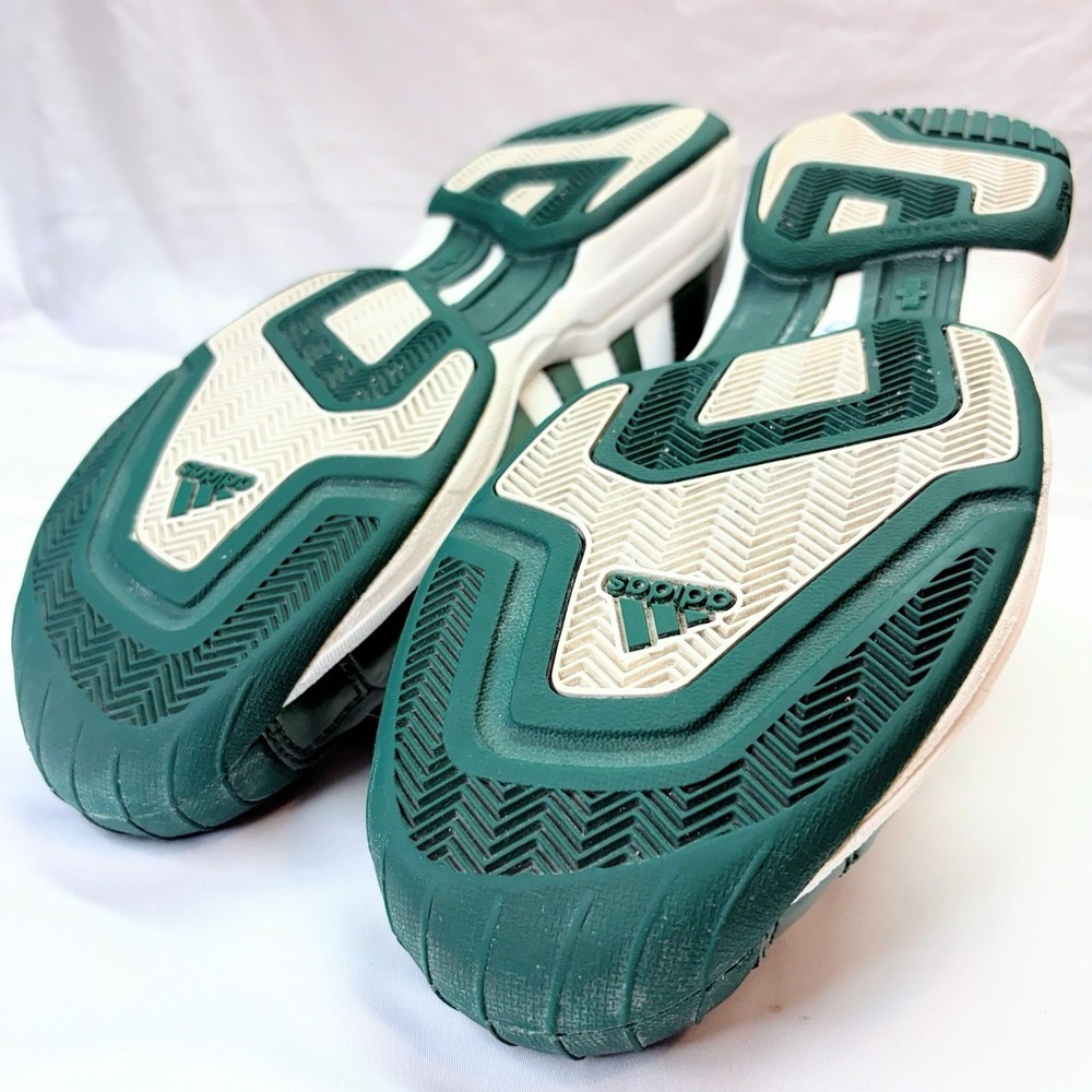 VTG 2002 Adidas Pro Model Mid Basketball Shoes Men's US 11 Green Metallic Y2K - Picture 8 of 16